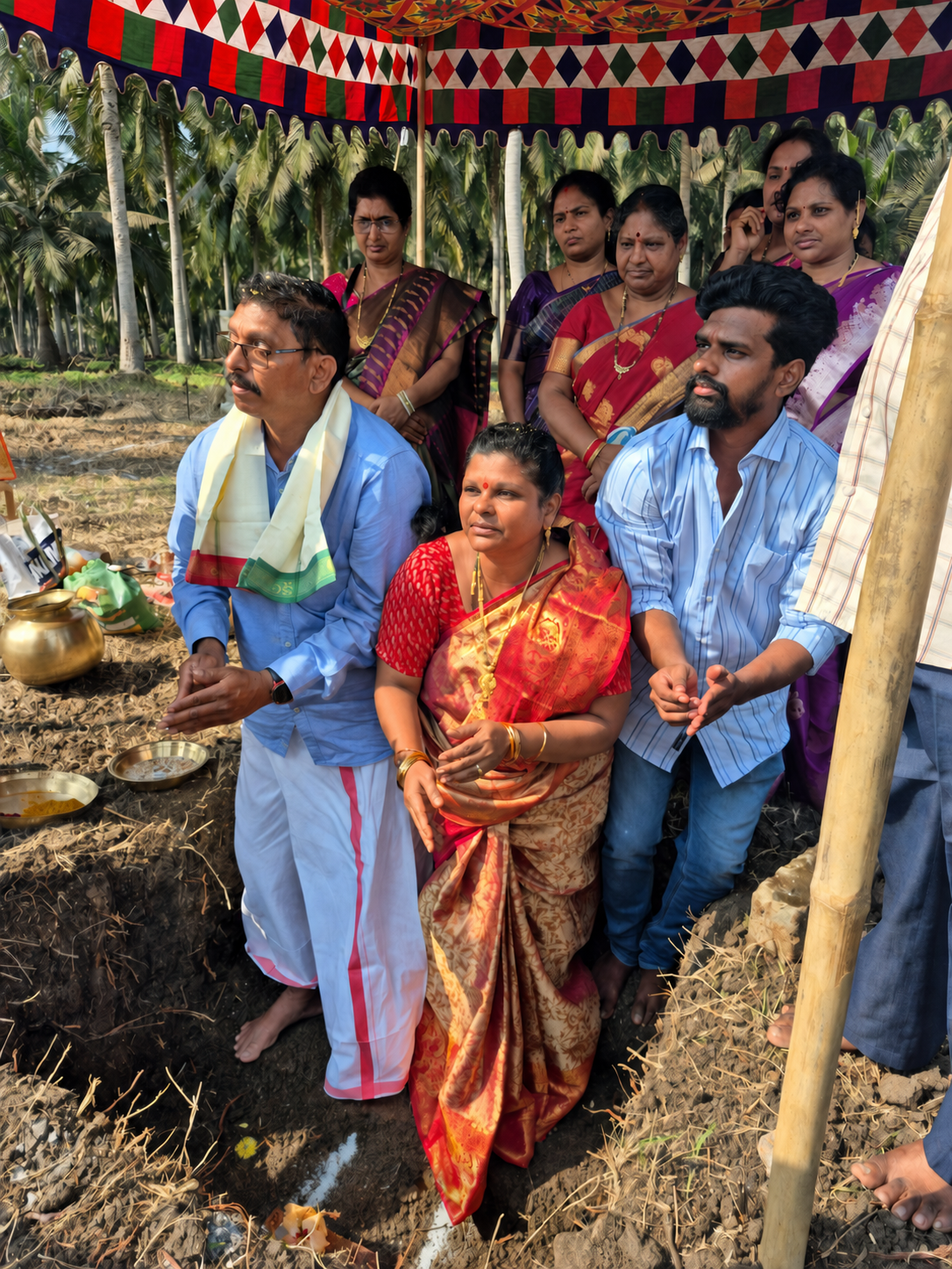 Jogi family at the ceremony site